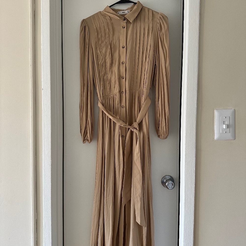 Lyocell pleated dress